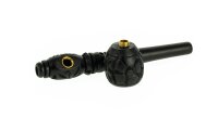 Purpfeife, Holzpfeife Kawumm Schwarz - L 12,5 cm