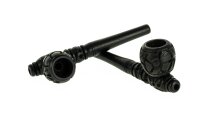 Purpfeife, Holzpfeife Kawumm Schwarz - L 12,5 cm
