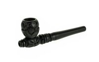Purpfeife, Holzpfeife Kawumm Schwarz - L 12,5 cm