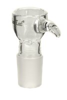 Glaskopf Black Leaf Sieb mit Griff H 45 mm NS 18,8 mm