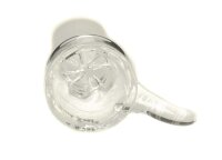 Glaskopf Black Leaf Sieb mit Griff H 45 mm NS 18,8 mm