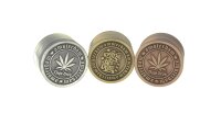 Pollinator Metallgrinder "Dope Bros" "Amsterdam" D 63 mm - Mixed (Gold, Silber, Kupfer)