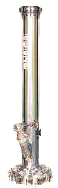 Blaze Glasbong "Gear" H 45 cm WS 7 mm - Regenbogen Klar