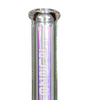 Blaze Glasbong "Gear" H 45 cm WS 7 mm - Regenbogen Klar