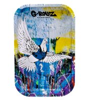 G-Rollz Rolling Tray - Bulletproof Dove by Banksys - 17,5x27,5 cm - Small