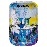 G-Rollz Rolling Tray - Bulletproof Dove by Banksys - 17,5x27,5 cm - Small