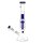 Grace Glass Glasbong 18,8er - OG Series Blue Shotgun - Baum Percolator + Bauch - H 34 cm D 55 mm WS 5