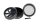 Dope Bros Pollinator Grinder - Sichtfenster & Schriftzug - Silber/Gold - D 50 mm