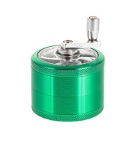 Pollinator Grinder mit Kurbel 4-tlg. H 45 mm D 60 mm - Grün