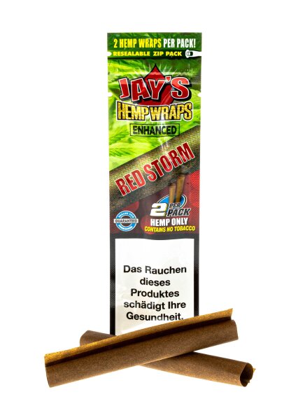 Juicy Jays - Hemp Wraps - Terpen Enhanced - Red Storm (Kirschkuchen)