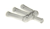 Black Leaf Jointhalter/Jointadapter mit 3 Armen aus Glas - für 3 Joints