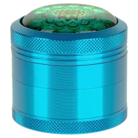 Black Leaf Pollinatorgrinder 4tlg - Mandala - D 50 mm H 48 mm - Blau