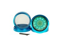 Black Leaf Pollinatorgrinder 4tlg - Mandala - D 50 mm H 48 mm - Blau