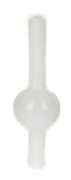 Carb Cap mit Durchzug/Loch "Kugel" L 22 mm - Weiß