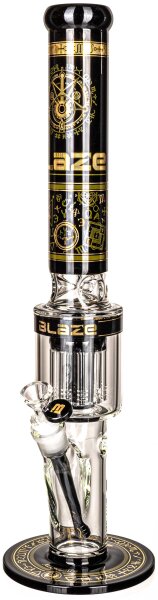 Blaze Glasbong 18,8er/14,5er - Alchemie - 10 Arm-Baumpercolator H 48 cm D 75/51 mm WS 5 mm - ICE