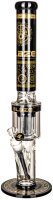Blaze Glasbong 18,8er/14,5er - Alchemie - 10 Arm-Baumpercolator H 48 cm D 75/51 mm WS 5 mm - ICE