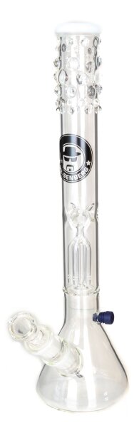 Heisenberg Glasbong 29,2er - Beaker Bubble Single Perc - 1x 5-Arm Percolator - H 50 cm D 50 mm WS 5 mm