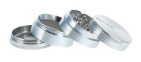 Pollinator Alugrinder "Dipse-Logo" 4 tlg. H 41 mm D 50 mm - Silber
