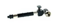 18 cm Metallpfeife mit Kick in Schwarz