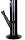 Black Artline Glasbong 18,8er - Zylinder Skull/Totenkopf - H 33 cm D 50 mm - Schwarz