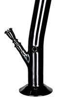Black Artline Glasbong 18,8er - Zylinder Skull/Totenkopf - H 42 cm D 50 mm - Schwarz
