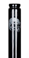 Black Artline Glasbong 18,8er - Zylinder Skull/Totenkopf - H 42 cm D 50 mm - Schwarz