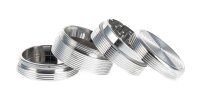 Metallgrinder "Ripped" Pollinator/Sieb H 33 mm D 35 mm - Silber