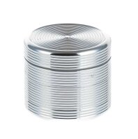 Metallgrinder "Ripped" Pollinator/Sieb H 33 mm D 35 mm - Silber