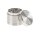 Metallgrinder "Ripped" Pollinator/Sieb H 33 mm D 35 mm - Silber