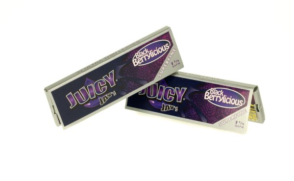 Juicy Jays - 1 1/4 Super Fine - Black Berrylicious - 32 Blättchen
