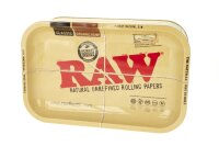 RAW Munchies Box mit Rolling Tray - RAW Classic (Braun) - Small