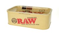 RAW Munchies Box mit Rolling Tray - RAW Classic (Braun) - Small