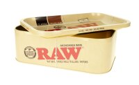 RAW Munchies Box mit Rolling Tray - RAW Classic (Braun) - Small