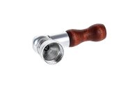 Metallpfeife mit Holzmundstück L 6 cm