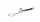 Metallpfeife "Key chain pipe" L 6,5 cm - versch. Farben