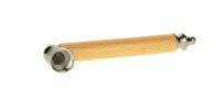 Dreamliner - Metallpfeife mit Holz, silber - L 12 cm