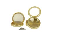 Champ High - Pollinatorgrinder 4tlg - mit Lupe Im Deckel - D 50 mm - Gold