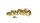 Champ High - Pollinatorgrinder 4tlg - mit Lupe Im Deckel - D 50 mm - Gold
