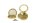 Champ High - Pollinatorgrinder 4tlg - mit Lupe Im Deckel - D 50 mm - Gold