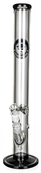 Heisenberg Glasbong 18,8er - 50-7 - H 50 cm D 50 mm WS 7 mm - Klar/Schwarz - ICE