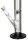 Heisenberg Glasbong 18,8er - 50-7 - H 50 cm D 50 mm WS 7 mm - Klar/Schwarz - ICE