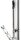 Heisenberg Glasbong 18,8er - 50-7 - H 50 cm D 50 mm WS 7 mm - Klar/Schwarz - ICE