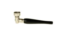 Holzpfeife mit Metallkopf 10 cm