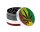 Pollinator Grinder - Glitzer Hanfblatt - D 50 mm H 35 mm - Rasta Farben