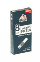 Gizeh Aktivkohlefilter 8 mm - 10stk.