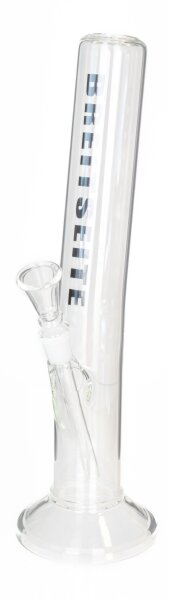 Glasbong "Breitseite" Zylinder gebogen H 400 mm D 55 mm NS 18,8 mm