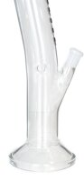 Glasbong "Breitseite" Zylinder gebogen H 400 mm D 55 mm NS 18,8 mm