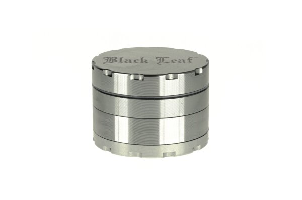 Black Leaf Pollinatorgrinder 4tlg - Black Leaf Logo + Ecken am Deckel - D 62 mm H 44 mm - zweifarbig G