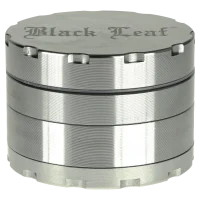 Black Leaf Pollinatorgrinder 4tlg - Black Leaf Logo + Ecken am Deckel - D 62 mm H 44 mm - zweifarbig G