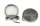 Black Leaf Pollinatorgrinder 4tlg - Black Leaf Logo + Ecken am Deckel - D 62 mm H 44 mm - zweifarbig G